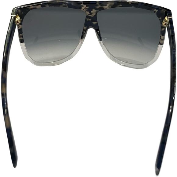 Loewe Oversized‎ Shield Sunglasses Black Tortoise Frames New Retro Visor